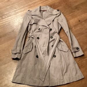 Comptoir Des Cotonniers Light Gray Trench Coat